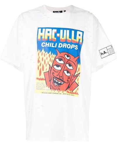 Haculla Chili Drops Vintage Tシャツ - ホワイト