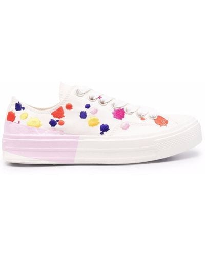 MSGM Bestickte Sneakers - Pink