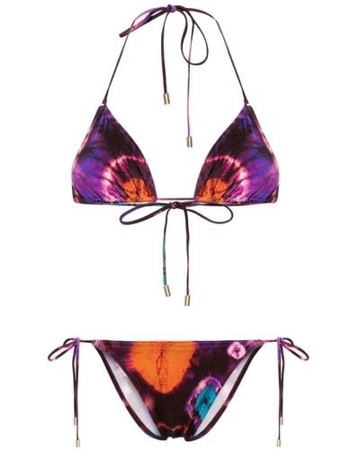 Zimmermann Bikini Met Tie-dye Print - Rood