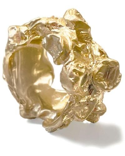 Completedworks Anello Bubble Wrap in oro - Metallizzato