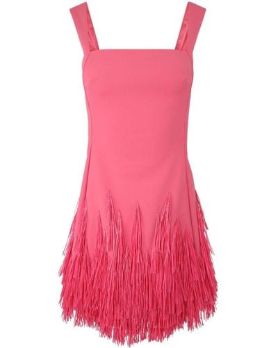 Cult Gaia Mini-jurk Met Franje - Roze