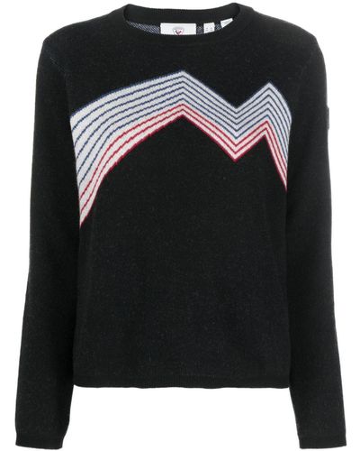 Rossignol Mountain Intarsia-knit Sweater - Black