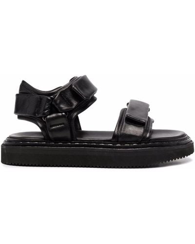 Officine Creative Ios 103 Touch-strap Leather Sandals - Black