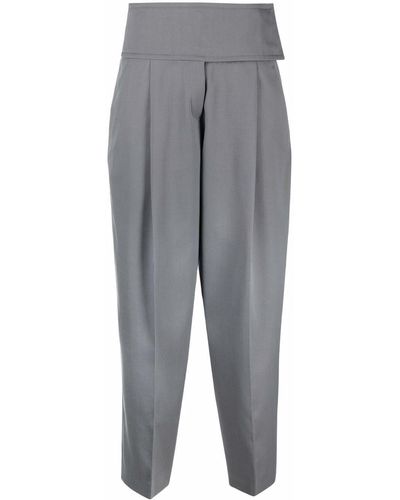 Jil Sander Tailored Cropped Pants - Grey