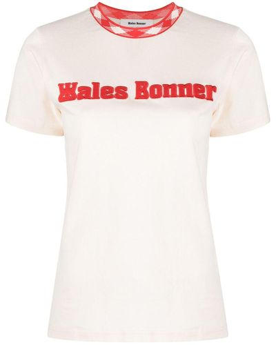 Wales Bonner Original Logo-appliqué T-shirt - White