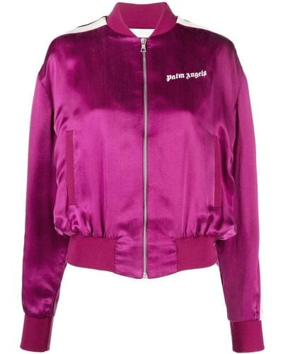 Palm Angels Bomber con zip - Rosa