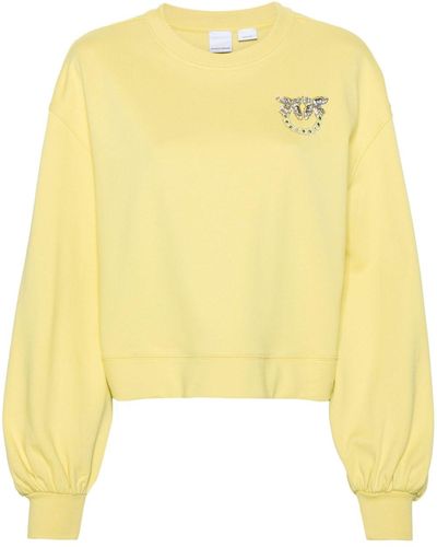 Pinko Sweatshirt With Logo - Yellow