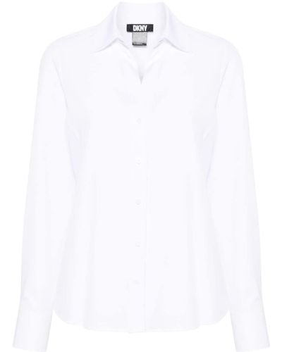 DKNY Camp-collar Buttoned Shirt - White