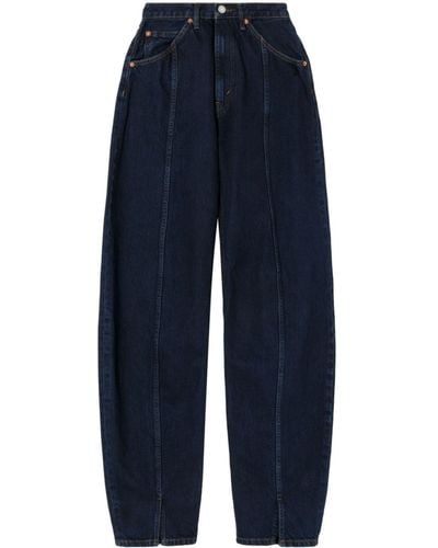 RE/DONE High-rise Wide-leg Jeans - Blue