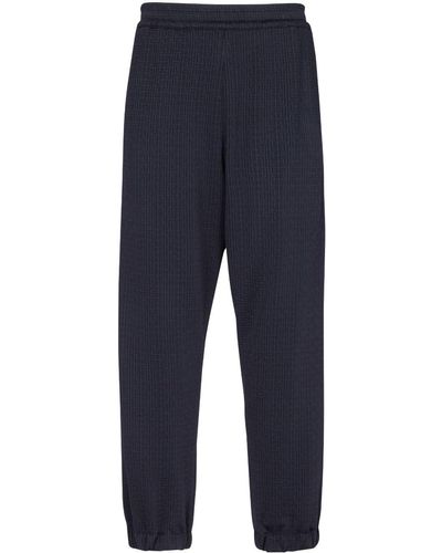 Balmain Pantaloni sportivi con vita elasticizzata - Blu