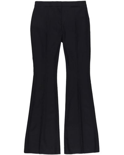 Alexander McQueen Mid-rise Flared Trousers - Black