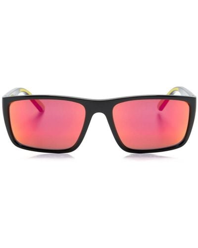 Ferrari Rectangle-frame Mirrored Sunglasses - Pink