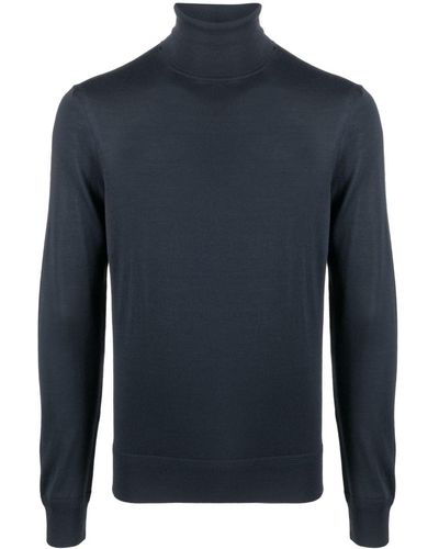 Tom Ford Roll-neck Wool Sweater - Blue