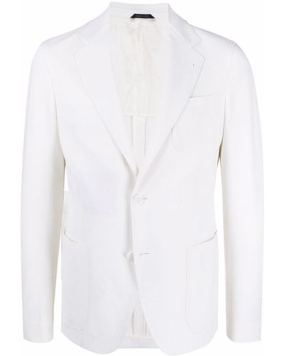 Giorgio Armani シングルジャケット - ホワイト