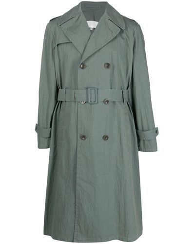 Maison Margiela Double-breasted Trench Coat - Green
