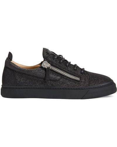 Giuseppe Zanotti Nicki Glitter Low-top Sneakers - Black