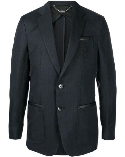 Billionaire Single-breasted Tailored Blazer - Black