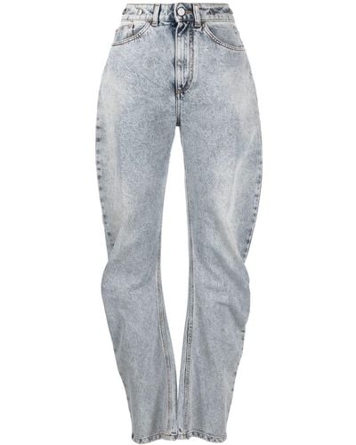 Philosophy Di Lorenzo Serafini Tapered-Jeans mit hohem Bund - Grau