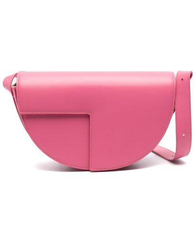 Patou Le Leather Shoulder Bag - Pink