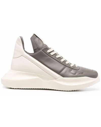 Rick Owens Two-tone Low-top Trainers - Grey