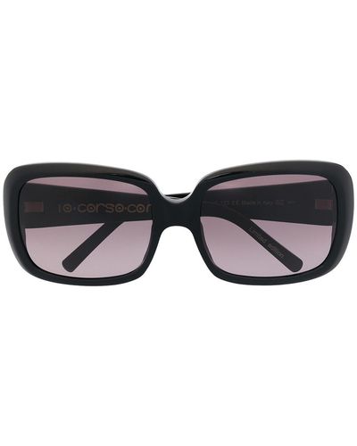 10 Corso Como Chunky Square Sunglasses - Black