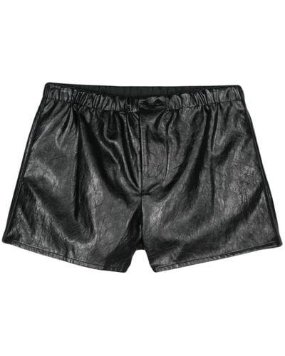 N°21 Faux Leather Shorts - Black