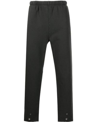 Les Tien Cropped Straight-leg sweatpants - Gray