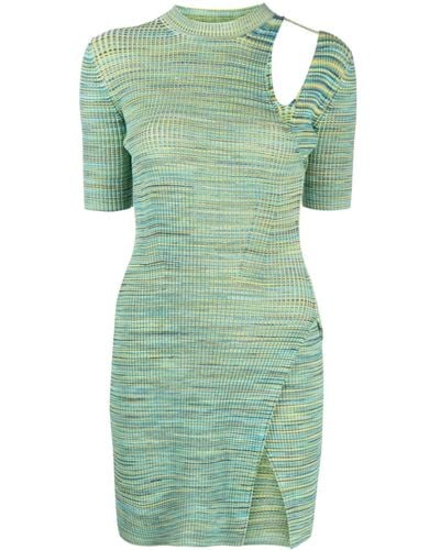 Jonathan Simkhai Mini-jurk Met Korte Mouwen - Groen