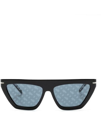 BOSS 1609/s Geometric-frame Sunglasses - Blue