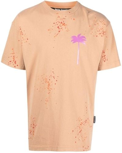 Palm Angels Palm Tree-print T-shirt - Pink