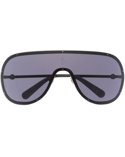 Moncler Pilotenbrille mit getönten Gläsern - Blau