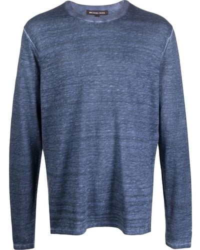 Michael Kors Melierter Strickpullover - Blau