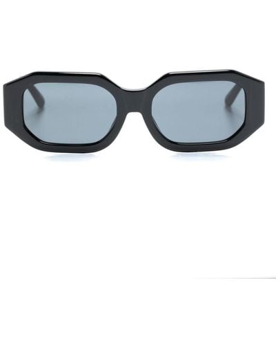 Linda Farrow X The Attico Blake Rectangle-frame Sunglasses - Blue