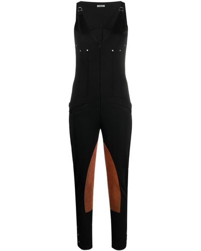 DURAZZI MILANO Fitted Shoulder-adjusted Jumpsuit - Black