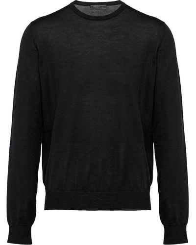 Prada Knitted crew neck sweater - Noir