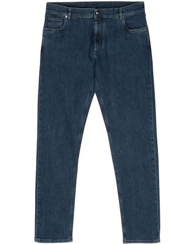 Corneliani Mid-rise Tapered Jeans - Blue
