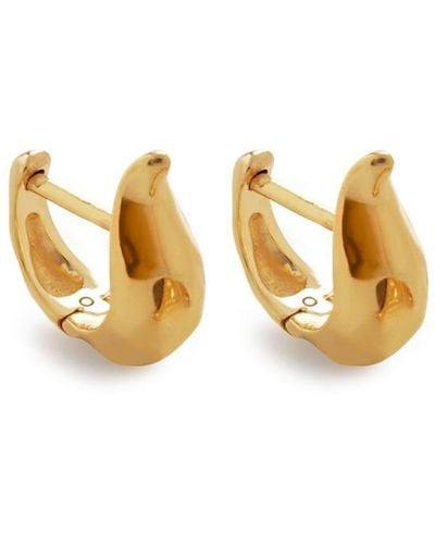 Monica Vinader Deia Lyre Earrings - Metallic