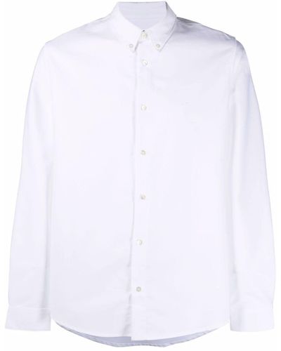 A.P.C. Button-down Organic Cotton Shirt - White