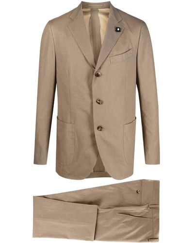 Lardini Single-breasted Two-piece Suit - Natural