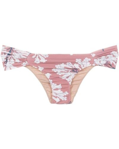Clube Bossa Ricy Floral-print Bikini Bottoms - Pink