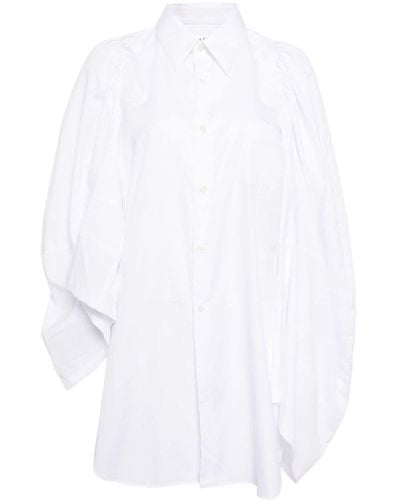 Comme des Garçons Asymmetrical Cotton Shirt - ホワイト