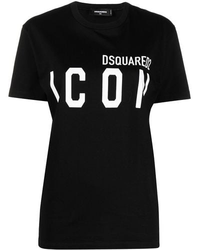 DSquared² T Shirt Girocollo Icon - Nero