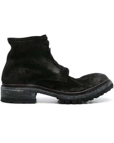 A Diciannoveventitre Distressed suede boots - Noir