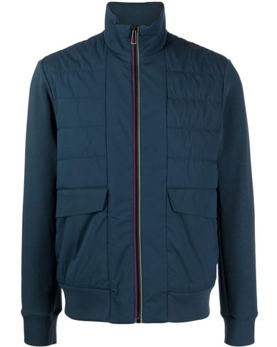 PS by Paul Smith Giacca trapuntata con zip - Blu