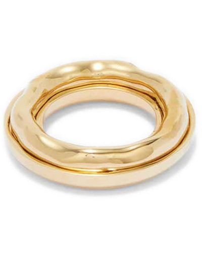 Jil Sander Ring mit Logo-Gravur - Mettallic