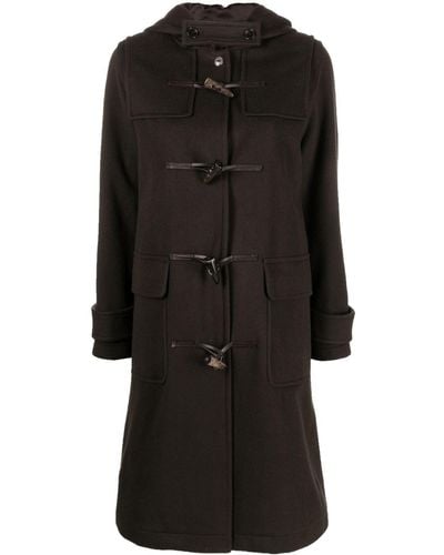 Mackintosh Duffle-coat Inverallan à capuche - Noir