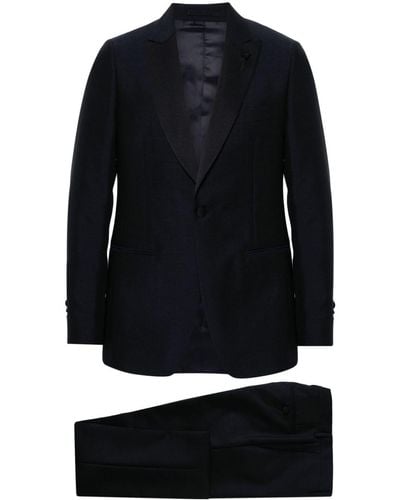 Lardini Costume à veste à simple boutonnage - Noir