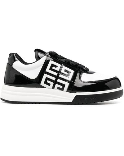 Givenchy 4g Logo-embossed Low-top Trainers - Black