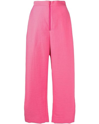 Rachel Comey Straight-leg Cropped Pants - Pink