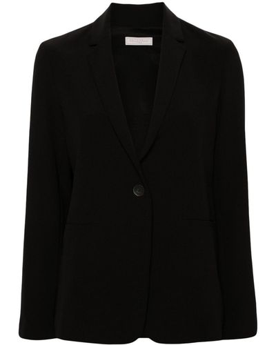 Antonelli Single-breasted Crepe Blazer - Black